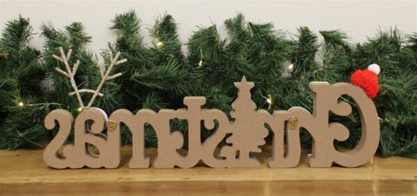 Freestanding Wooden Christmas Decoration